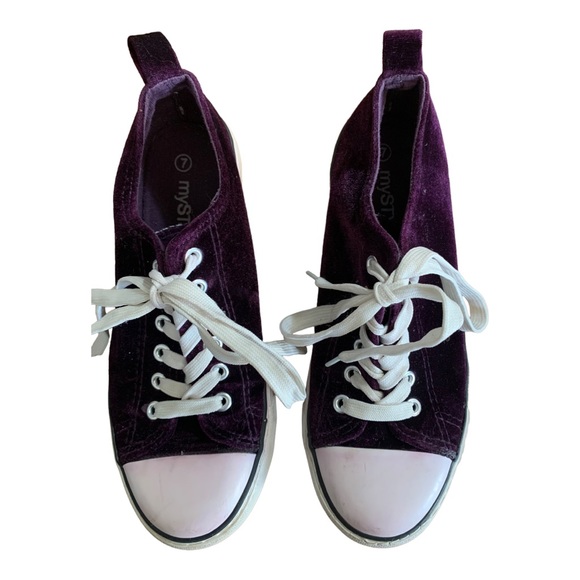 MyStyle purple suede women’s sneakers size 7 - Picture 3 of 8